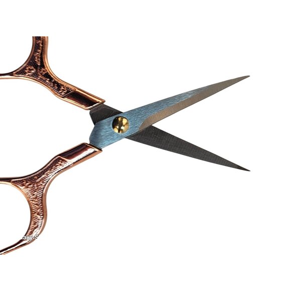 Rose Gold Embroidery Scissors, Precision Sewing Shears, Stainless Steel Thread S - Picture 6 of 7